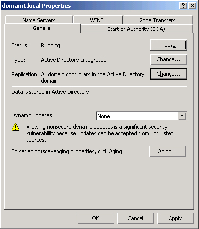 Windows Server 03 Configuring Zone Properties And Transfers Exploring Dns Zone Properties Part 2 Windows Server Tutorial Wmlcloud Com