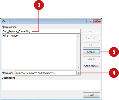 microsoft word macro recorder