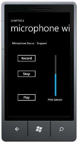 Handling Input on Windows Phone 7 : Microphone Input